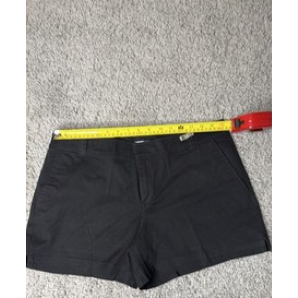 New York and Company Tailored Shorts Womens 10 Black Cotton Stretch Chino